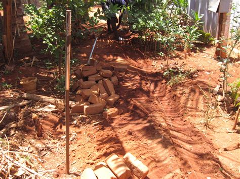 Home Improvement Constructing A Paved Footpath In The Kitchen Garden