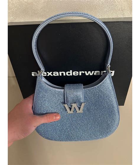 ALEXANDER WANG Голубая сумка с короткими ручками для женщин – купить в ...