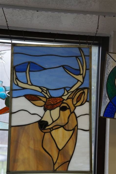 Stained Glass Buck By Stainedglassbybetty On Etsy Stained Glass Art Glass Art Pictures Glass