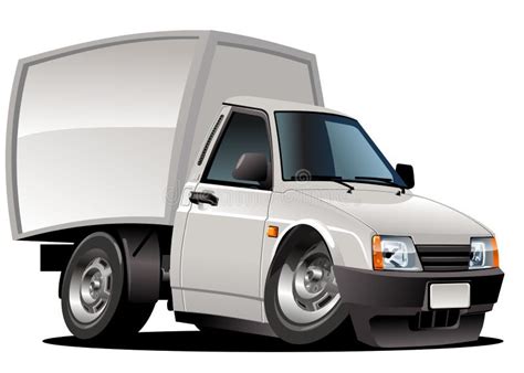 Vector Cartoon Delivery Van Stock Image Image 21823181