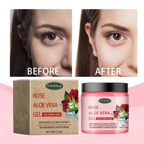 Dreparja Holiday Deals Rose Aloe Extract Gel Skin Firming Deeped