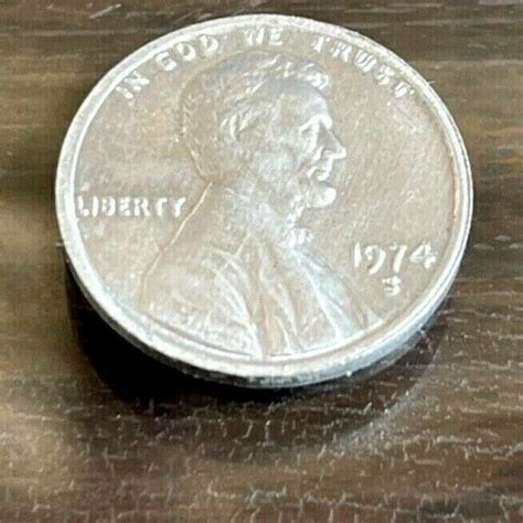 Mavin 1974 S ALUMINUM LINCOLN PENNY 1 0 GRAMS UNCIRCULATED