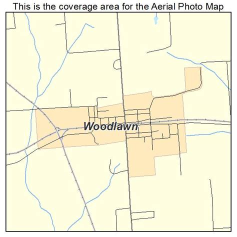 Aerial Photography Map of Woodlawn, IL Illinois