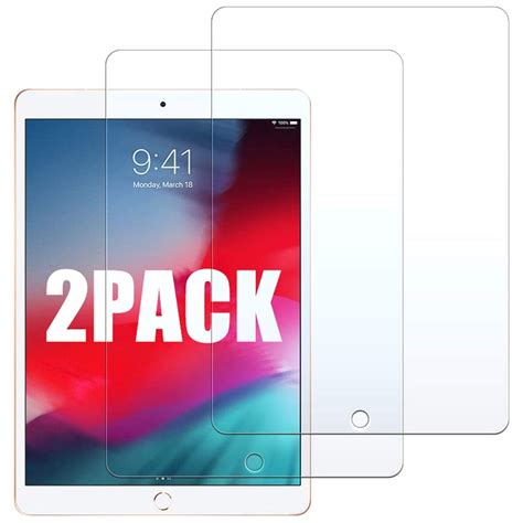 2 Pack Premium Hd Tempered Glass Screen Protector For Ipad Air 3 Ipad Pro 10 5 Inch Hd Accessory