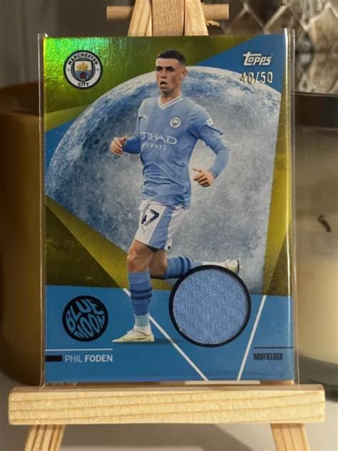 TOPPS MANCHESTER CITY Team Set 2024 Phil Foden 50 Carte Relique Lune