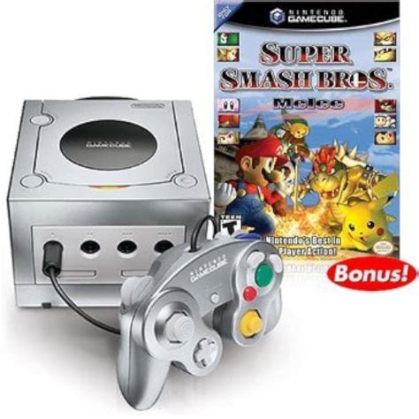 Platinum Nintendo GameCube Super Smash Bros Melee Bundle