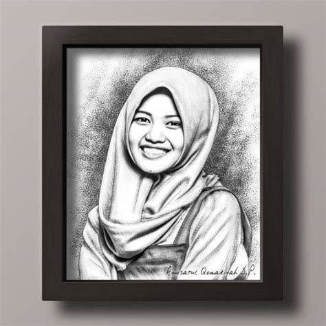 Jual Sketsa Wajah Untuk Hadiah Atau Kado Wisuda Wedding Anniversari