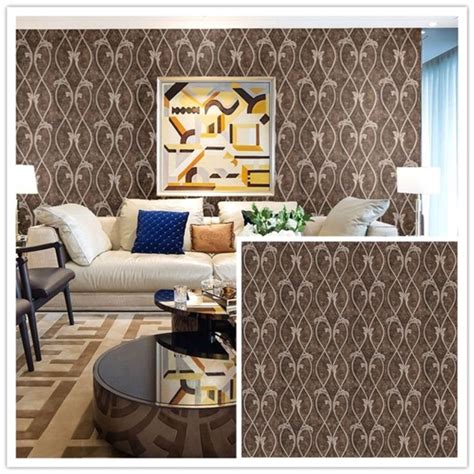 Jual Wallpaper Sticker Dinding Motif Batik Coklat Minimalis Shopee