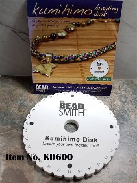 Beadsmith Kumihimo Disc Round Inches Mm Hole Inches Etsy