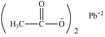 For lead (II) acetate, write out the correct compound formula and indicate if it is soluble or ...