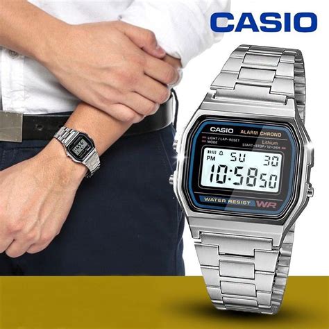 Relógio Casio Digital A158WA 1DF Prateado