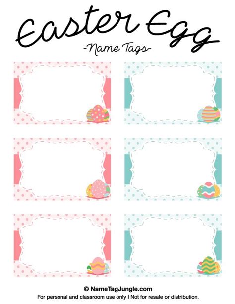 Printable Easter Egg Name Tags Egg Names Printable Name Tags Easter