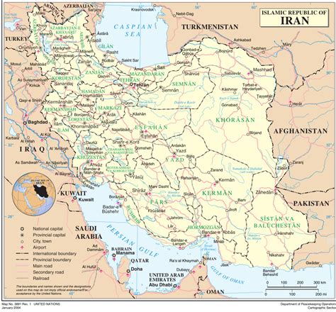 Landkarte Iran Politische Karte Provinzen Weltkarte Karten