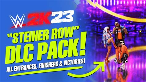 Wwe 2k23 Steiner Row Dlc Pack All Entrances Signatures Finishers