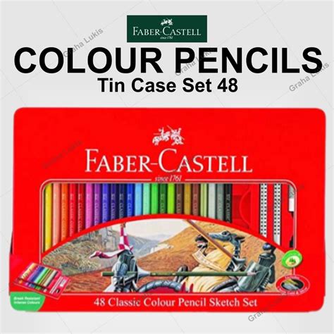 Jual Faber Castell Classic Colour Pencils Tin Case Pensil Warna