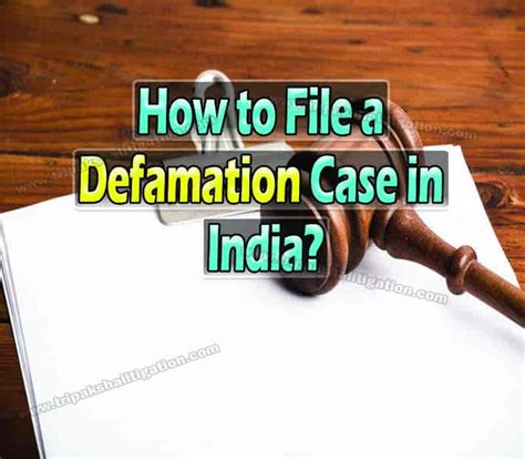 Legal Process: How to File a Defamation Case in India