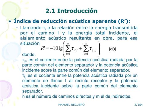 Ppt Anejo M Todo Predictivo De Aislamiento A Ruido A Reo