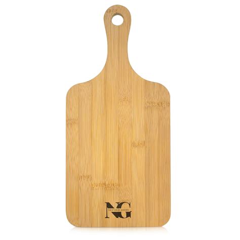 Mini Bamboo Cutting Board With Juice Groove And Handle 875inch X 4