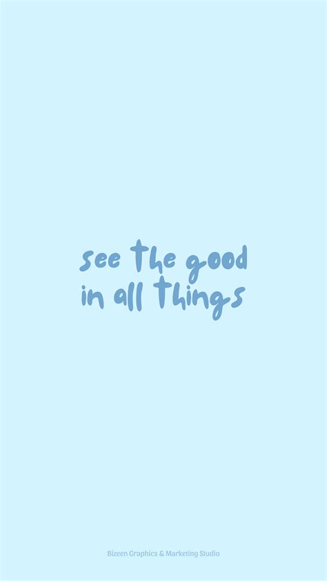 Pastel Blue Aesthetic Wallpaper With Quotes