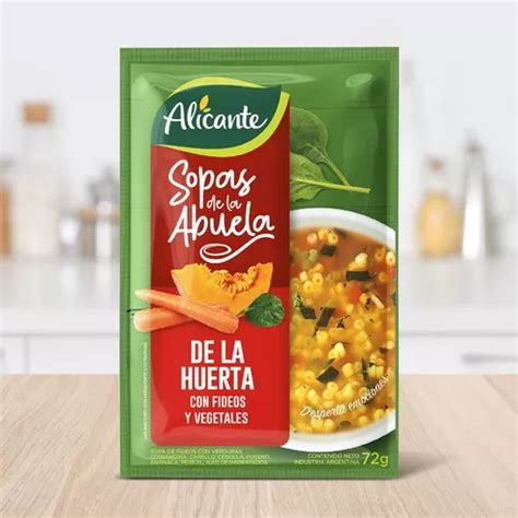 Alicante Sopa De La Abuela Verduras Y Fideos Sobre X 72 Gr MercadoLibre