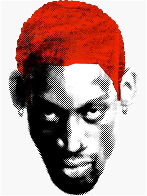 Dennis Rodman Fan Art Merch Sticker For Sale By Shotbymondo Redbubble