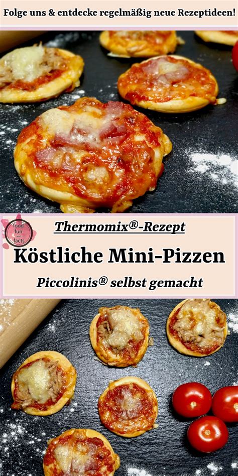 K Stliche Mini Pizzen Piccolinis Selbst Gemacht Thermomix Rezept