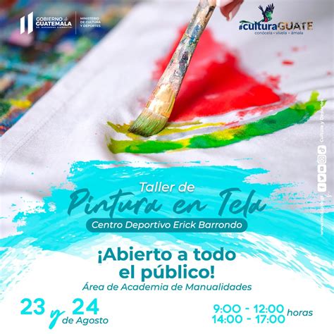 El MCD Te Invita A Taller De Pintura En Tela En El Centro Deportivo