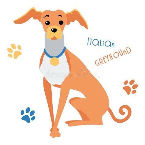 Vector Color Sketch Dog German Shepherd Breed Stock Vector