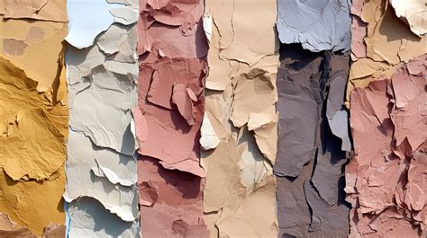 Assorted Collection Of Torn And Ripped Cardboard Textures Background