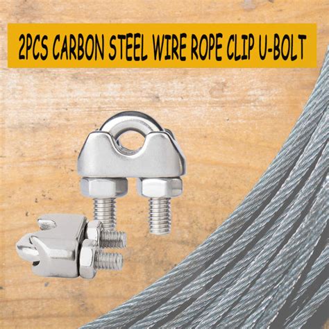 Carbon Steel Wire Rope Clip U Bolt Clamp Clip For Clamping The Wire Rope Cable Wire Clamp