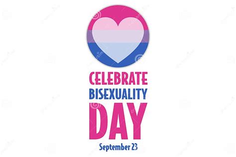 Celebrate Bisexuality Day Holiday Concept Template For Background