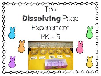 Peep Dissolving Teaching Resources Tpt