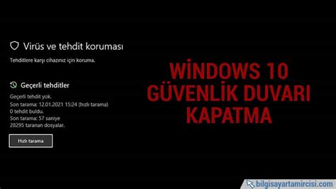 Windows G Venlik Duvar Kapatma Nas L Yap L R Bilgisayar Tamircisi