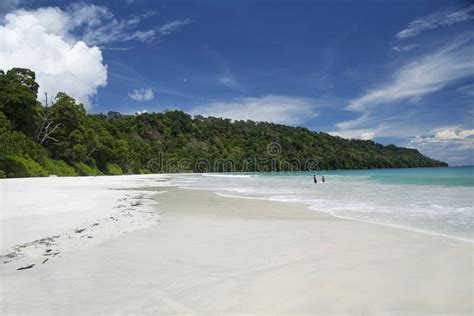 Playa De Radhanagar Isla De Havelock Islas De Andaman Foto De Archivo