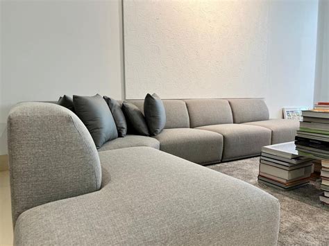 Castlery Light Grey Todd Modular Sofa Almost New Furniture Home