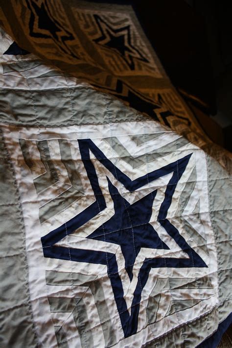 Dallas Cowboys Star Quilt This Is My First Paper Pieced Pr Flickr