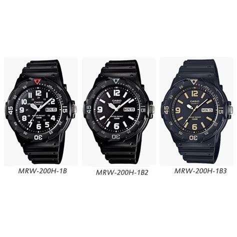 Jual Casio Original Mrw H Jam Tangan Pria Analog Karet Hitam