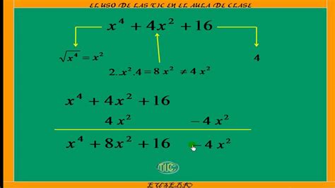 Factorizaci N De Trinomio Por Suma Y Resta Wmv Youtube