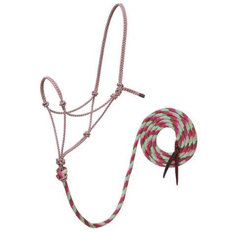 Weaver Leather Ecoluxe Bamboo Rope Halter With 10ft Lead