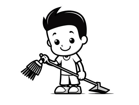 Cleaning Crew Coloring Sheet Coloring Page