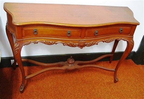 Antique Console Table With Two Drawers Tables Console And Hall Furniture