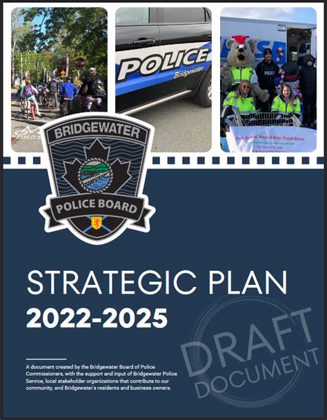 New 2022 2025 Strategic Plan Engagement Bridgewater Police Service