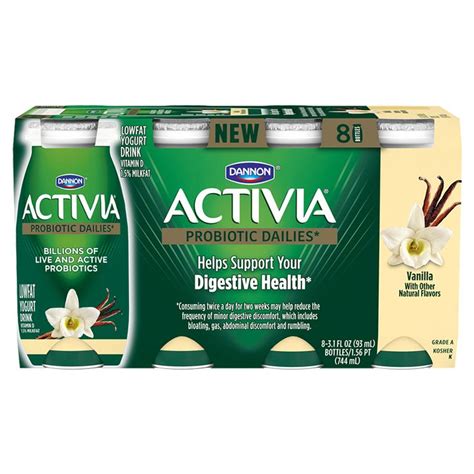 Activia Dailies Probiotic Drinks Vanilla Probiotic Drinks Probiotics Yogurt Drinks