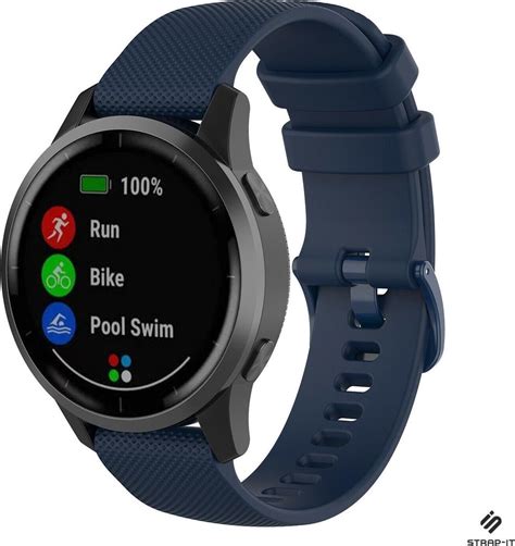 Siliconen Smartwatch Bandje Geschikt Voor Garmin Vivoactive 4s Silicone Band 40mm Bol