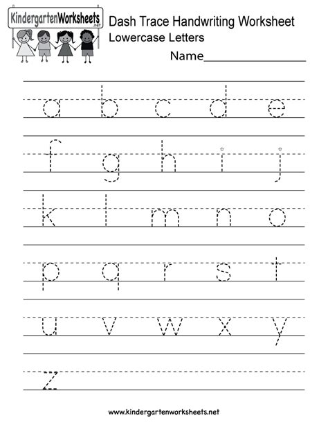 Tracing Lowercase Letters Free Printable