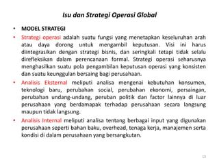 Strategi Operasi Dalam Lingkungan Global Pptx