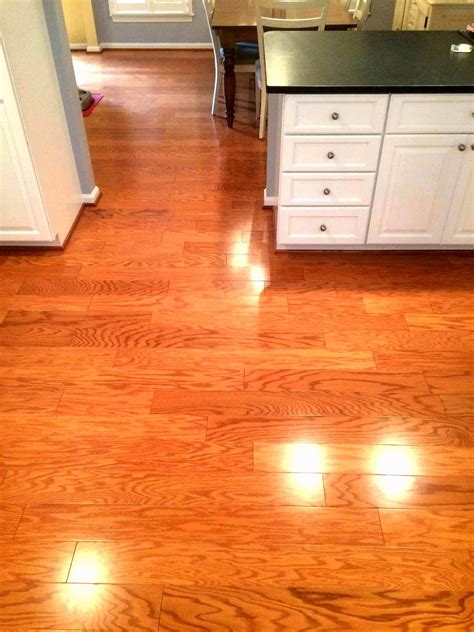 Stunning Hardwood Floor Transition Between Uneven Rooms