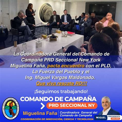 Comando de Camapaña PRD New York Partido Revolucionario Dominicano PRD