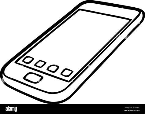 Cell Phone Clipart Black And White