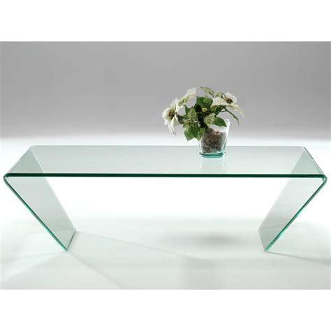 Curved Glass Coffee Table Dainan 115 Cm